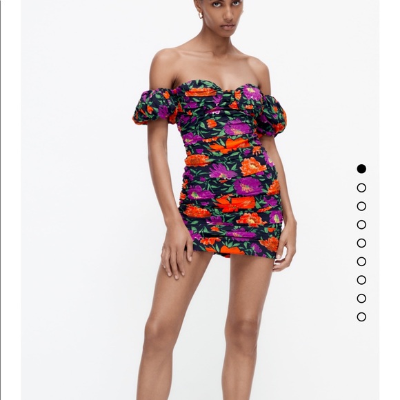 Zara Floral Print Dress - Picture 4 of 11